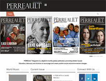 Tablet Screenshot of perreaultmagazine.com